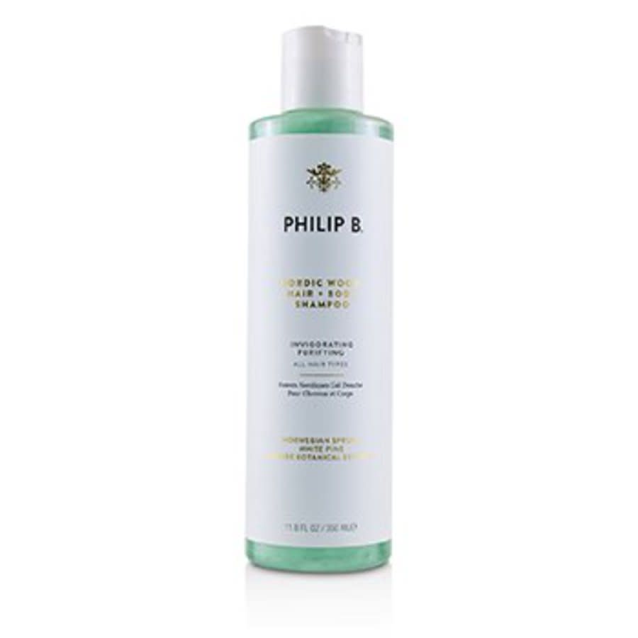 Philip B - Nordic Wood Hair + Body Shampoo (invigorating Purifying - All Hair Types) 350ml/11.8oz In White