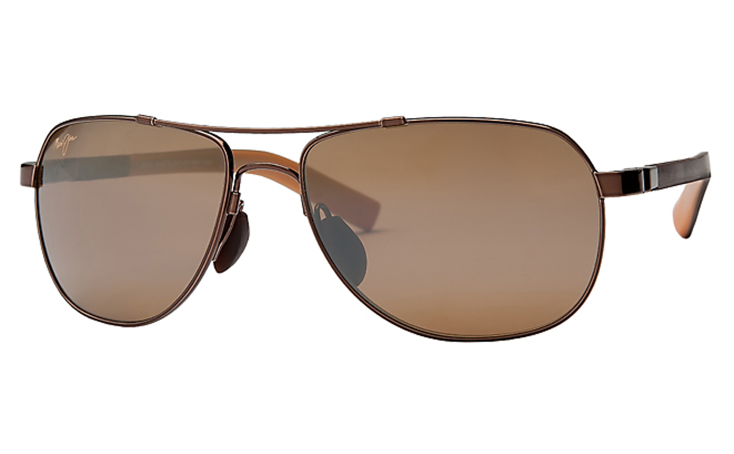 MAUI JIM MAUI JIM GUARDRAILS HCL BRONZE PILOT UNISEX SUNGLASSES H327-23 58