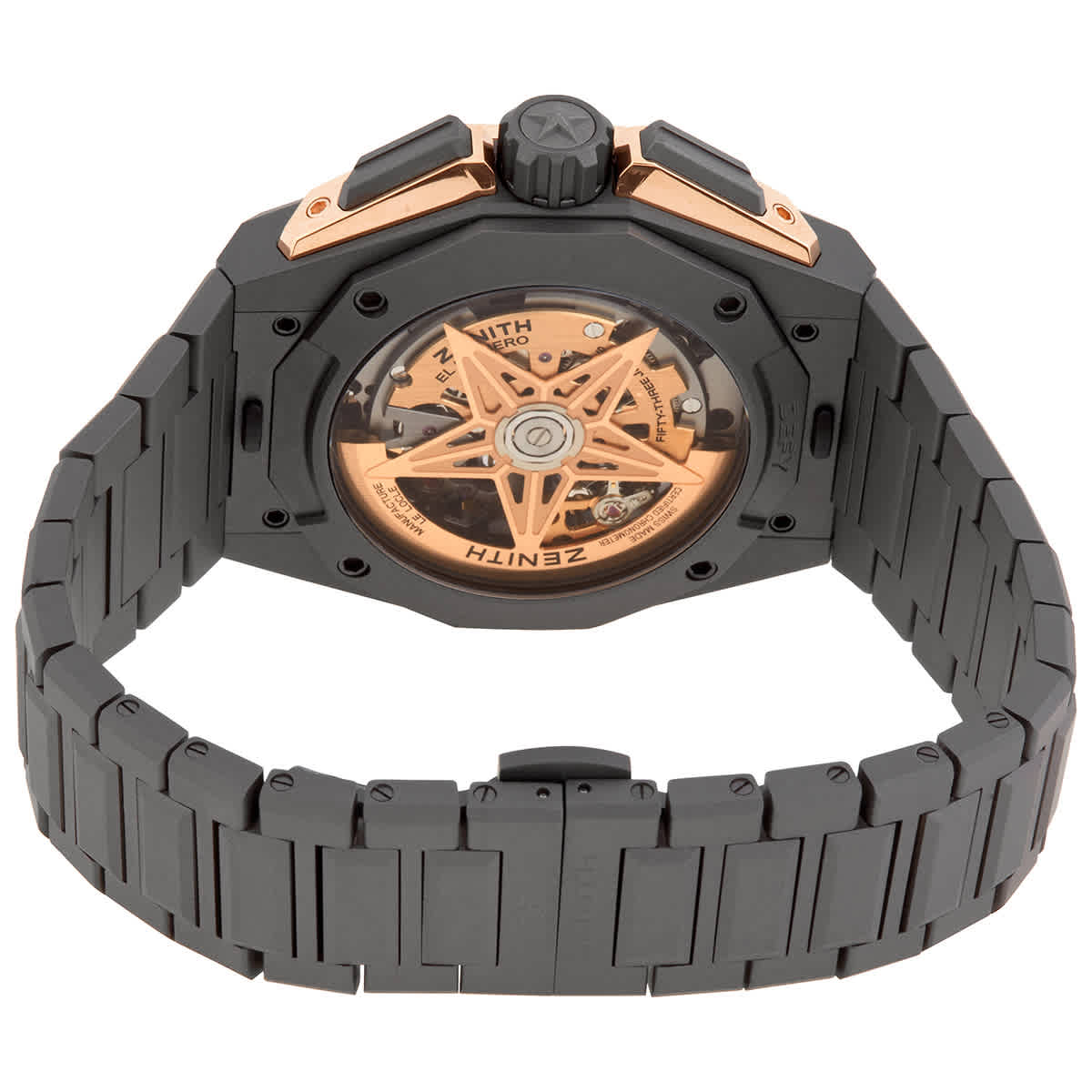 Shop Zenith Defy Extreme Chronograph Automatic Men's Watch 87.9100.9004/03.i001 In Gold / Gold Tone / Grey / Rose / Rose Gold / Rose Gold Tone / Skeleton