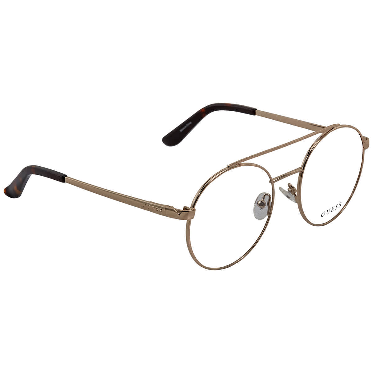 Guess Ladies Gold Tone Aviator/pilot Eyeglass Frames Gu271403250