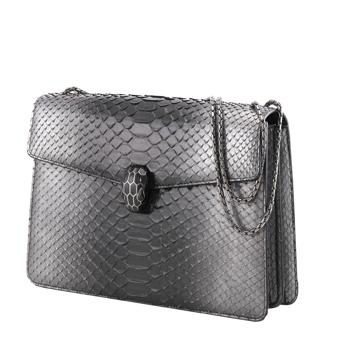Bvlgari Women's Serpenti Forever Python Top-Handle Bag One-Size Neutral