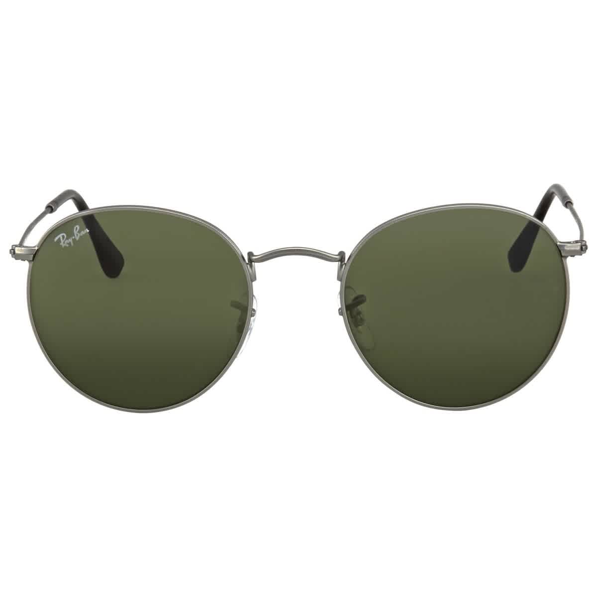 Praktisk Syndicate Frisør Ray Ban Round Metal Green Unisex Sunglasses Rb3447 029 53 In Green / Gun  Metal / Gunmetal | ModeSens