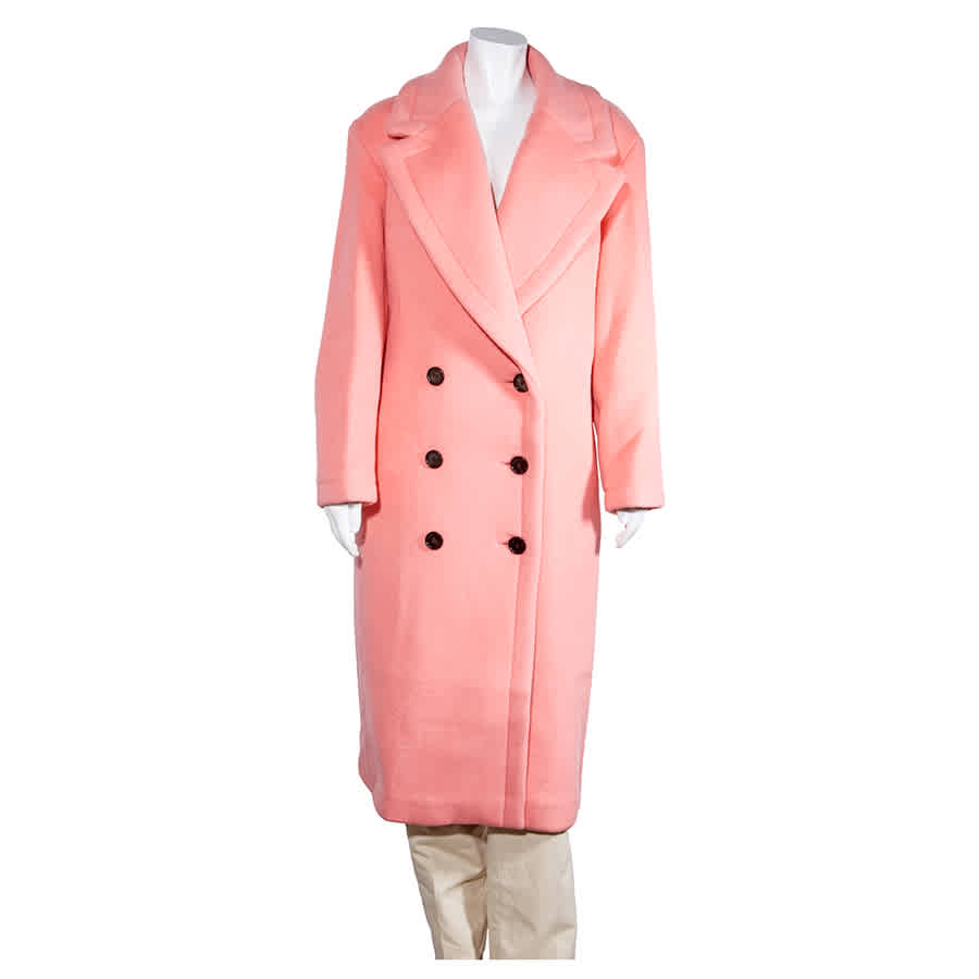 Burberry pink coat wool on sale