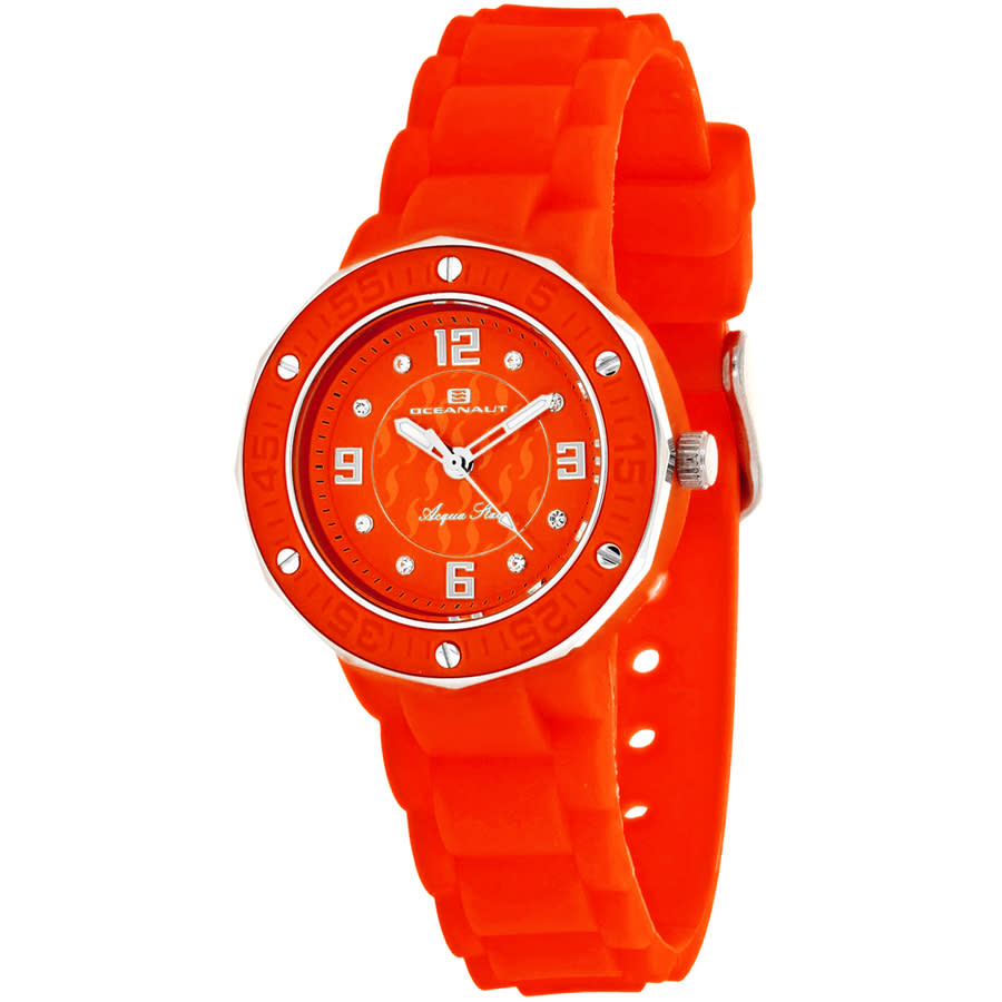 Shop Oceanaut Acqua Star Quartz Red Dial Ladies Watch Oc0440