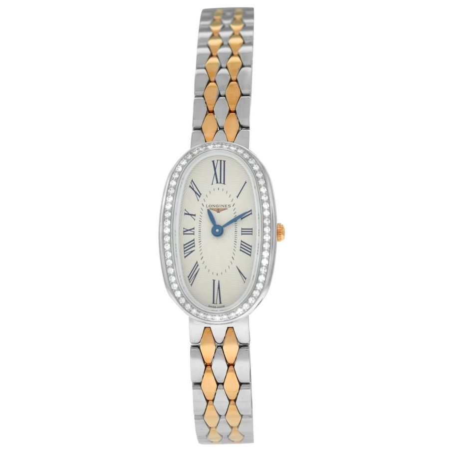 Longines Symphonette Quartz Diamond Silver Dial Watch L2.305.5.79.7 In Blue / Gold / Rose / Rose Gold / Silver