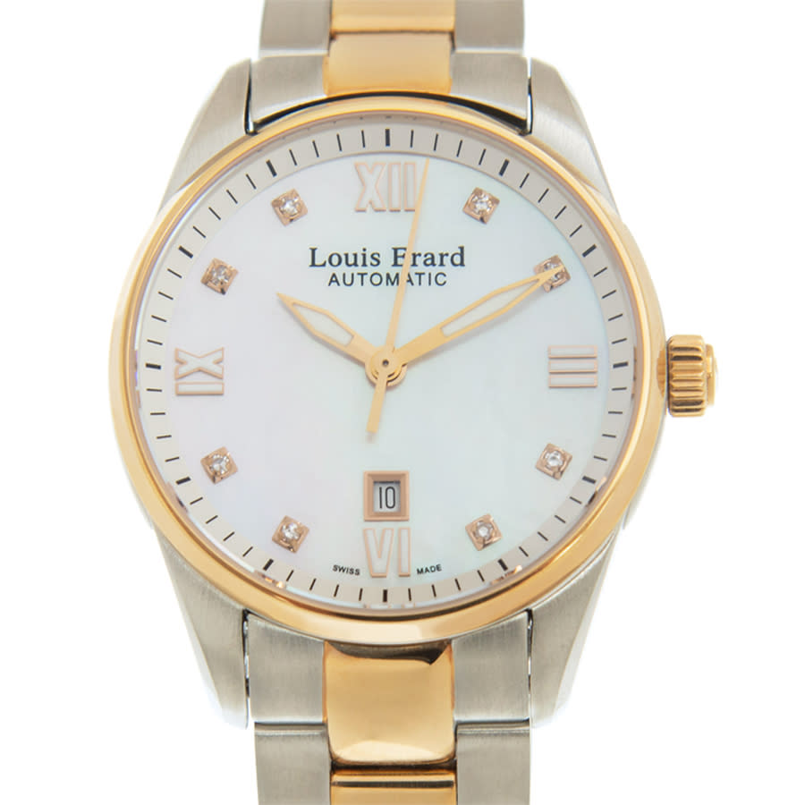 Louis Erard Watch - Woman in Automatic Two-Tone Rosé Steel