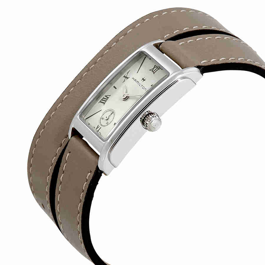 Shop Hamilton Ardmore Silver Dial Ladies Watch H11221914 In Brown / Silver