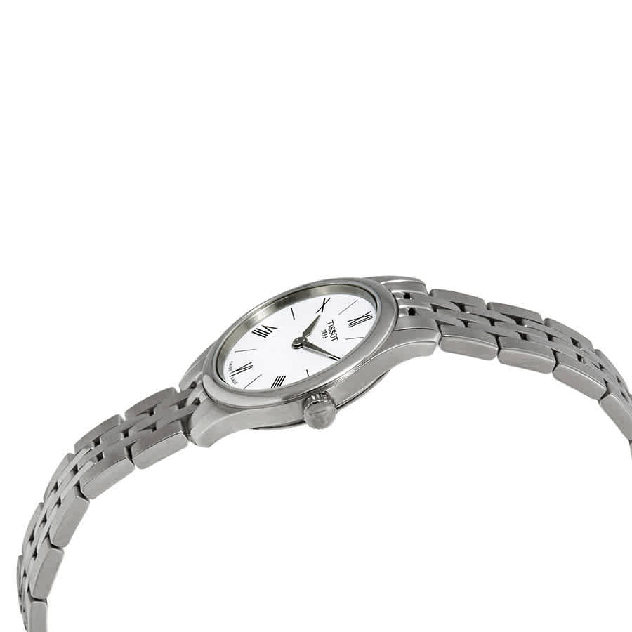 Shop Tissot Tradition Thin White Dial Ladies Watch T0630091101800