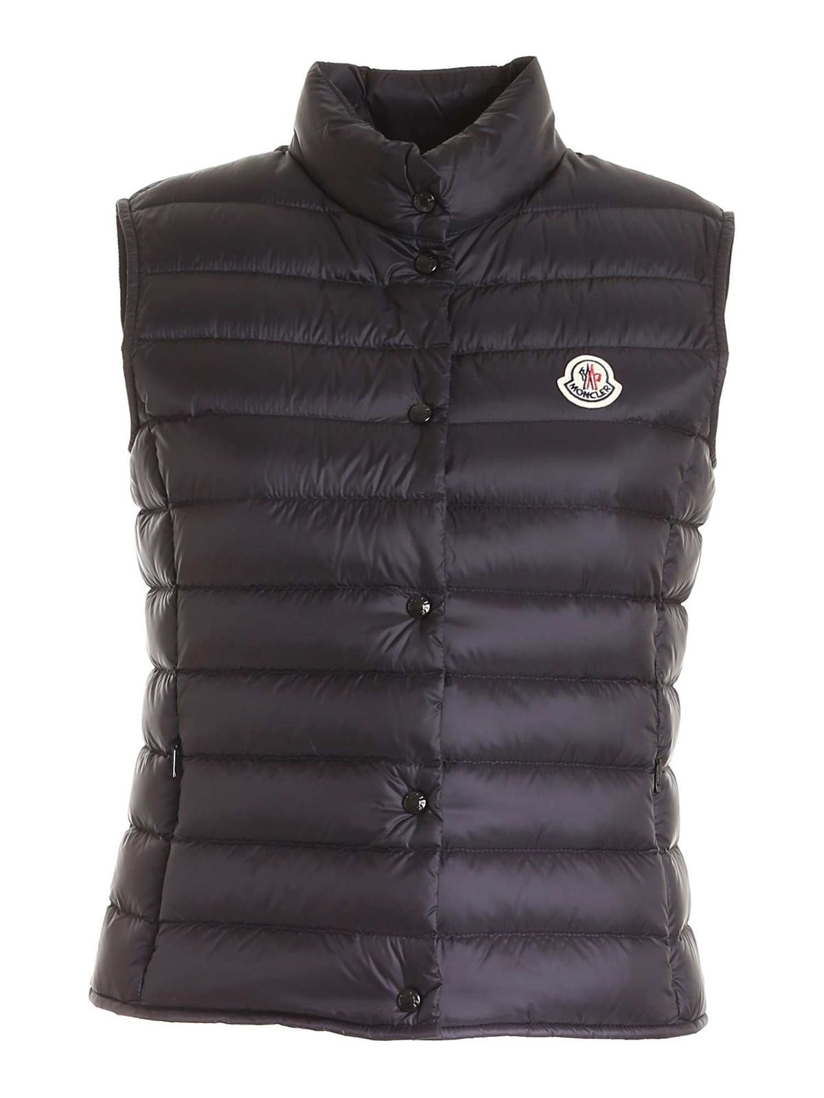 moncler gilet womens black