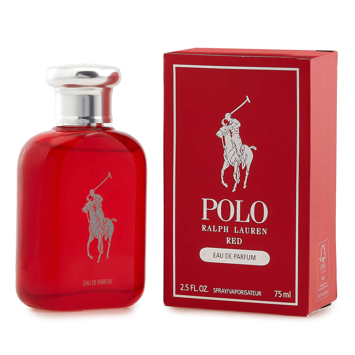 Shop Ralph Lauren Polo Red /  Edp Spray 2.5 oz (75 Ml) (m) In Red   /   Red. / Pink