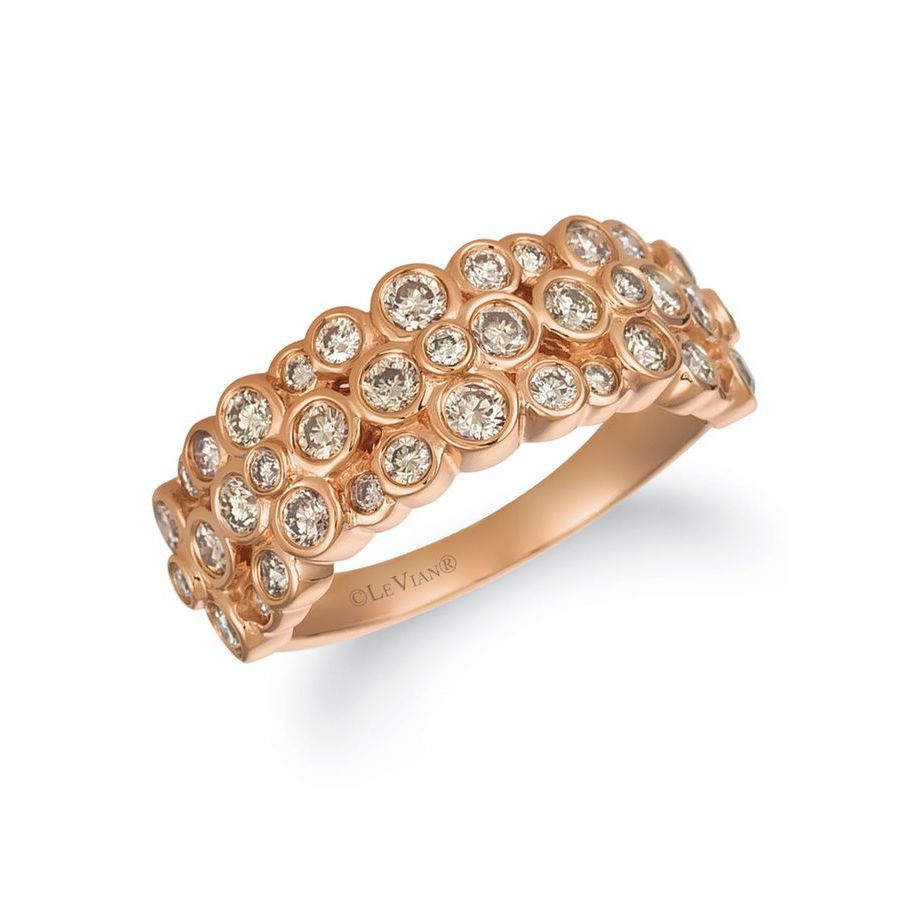 Le Vian Ladies Nude Diamonds Fashion Ring In 14k Strawberry Gold In Beige