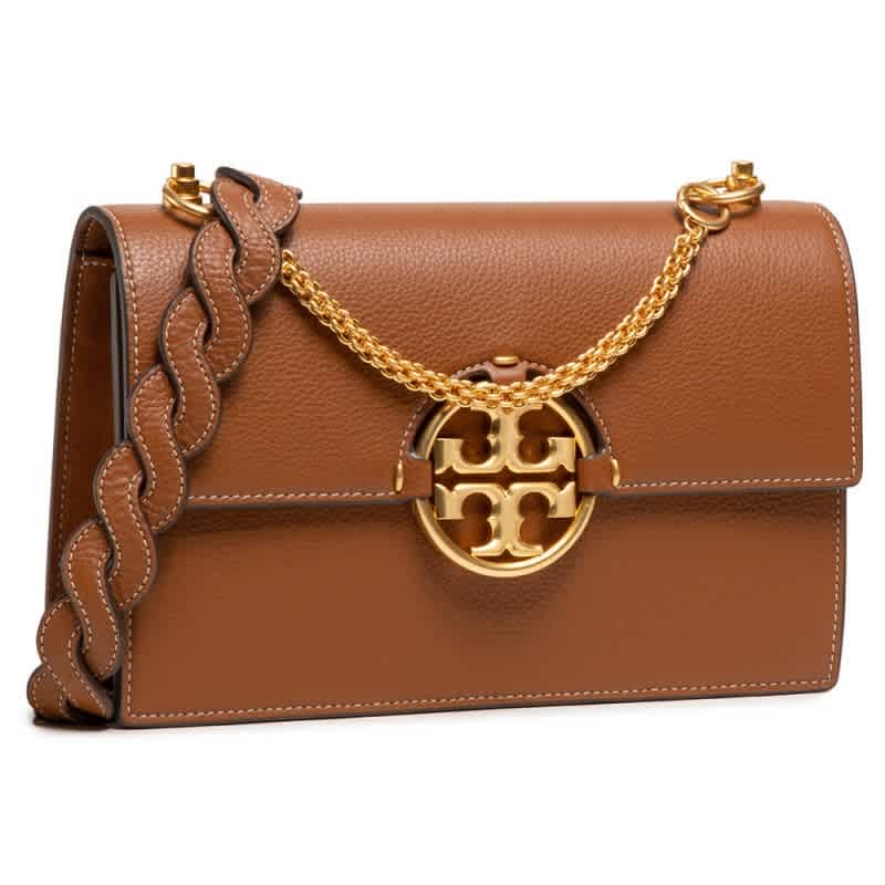 Tory Burch Ladies Miller Shoulder Bag- Light Umber