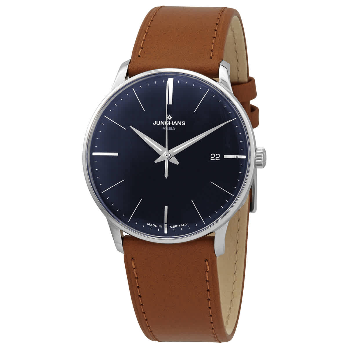 Junghans Radio-controlled Movement Watch 058/4801.00 In Blue / Brown