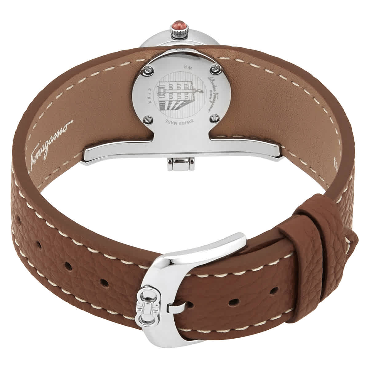 Salvatore Ferragamo Omega Chrome Belt