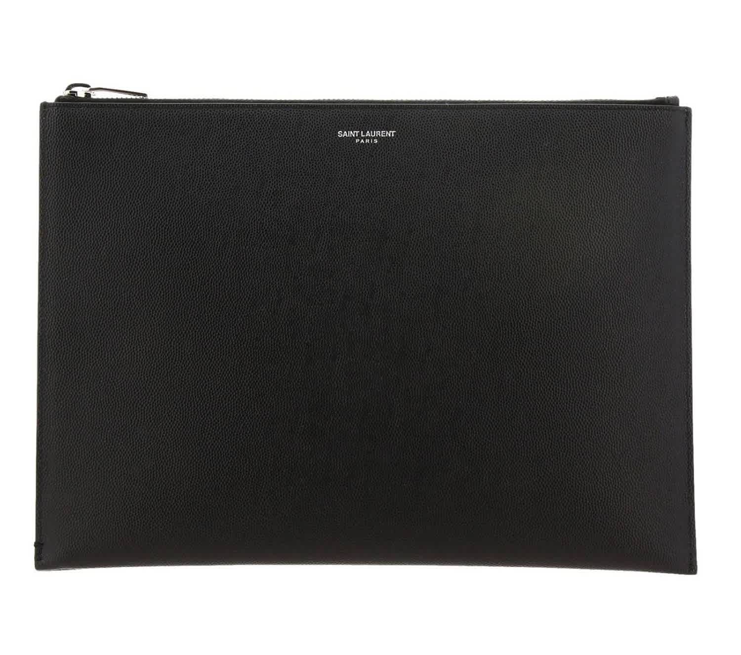 SAINT LAURENT LOGO CLUTCH BAG