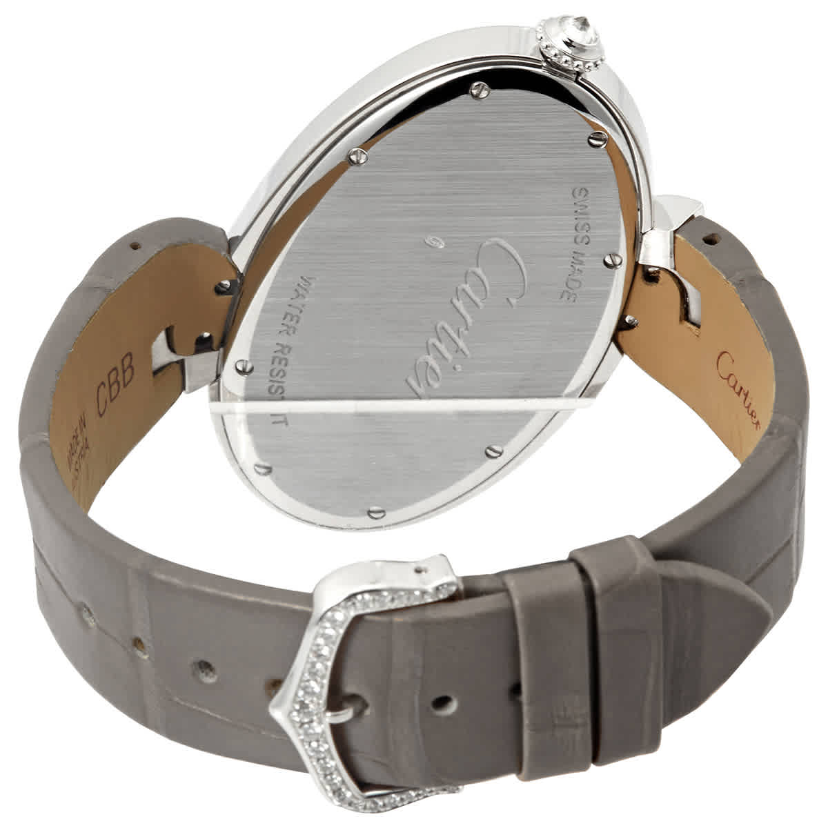 Shop Cartier Delice De  Extra Large Quartz Ladies Watch Wg800021 In Blue / Gold / White