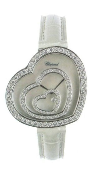 Chopard Happy Spirit Ladies Watch 20/9057 In Gold / Mother Of Pearl / Silver / White