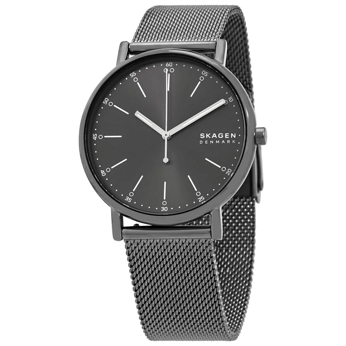 Shop Skagen Signatur Quartz Grey Dial Men's Watch Skw6577