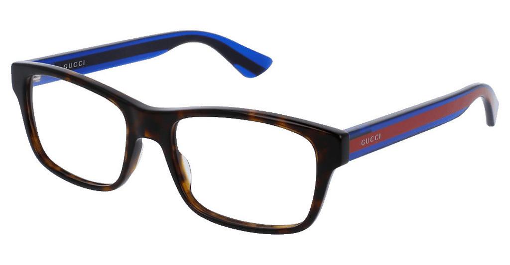 Gucci Demo Rectangular Mens Eyeglasses Gg0006on 007 55 In Blue