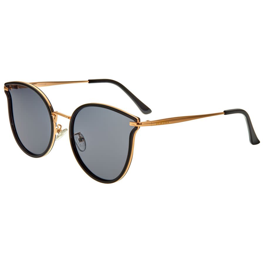 Bertha Ladies Gold Tone Cat Eye Sunglasses Brsbr056c1 In Black