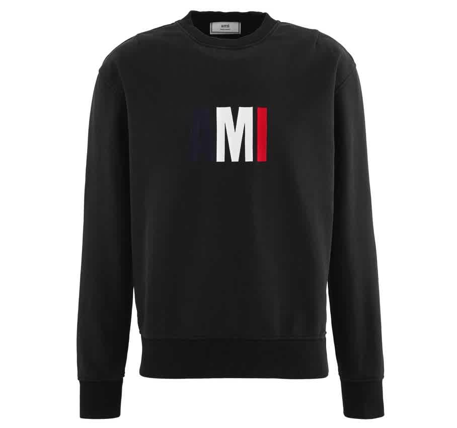 AMI ALEXANDRE MATTIUSSI EMBROIDERED SWEATSHIRT