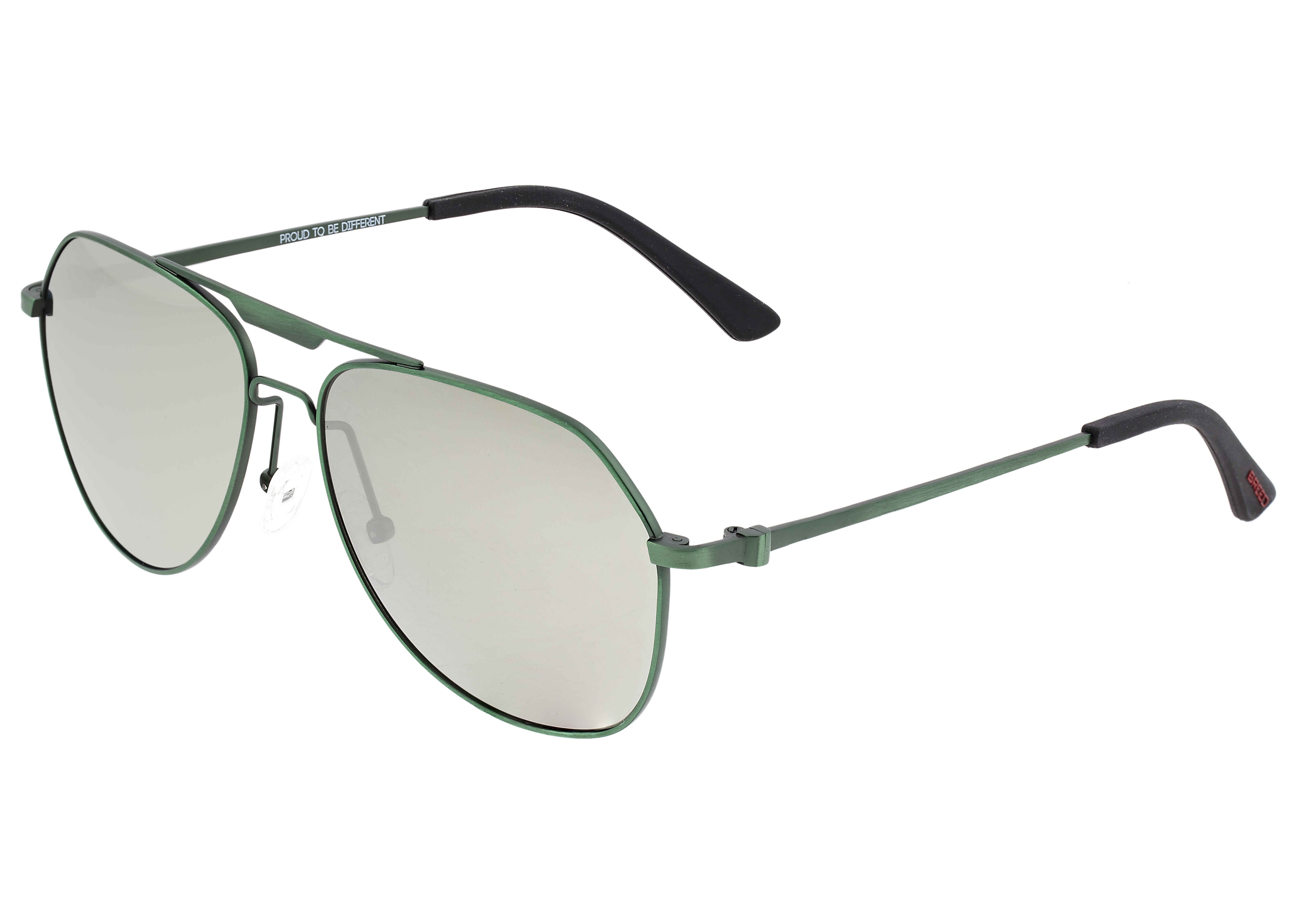 Breed Mount Mirror Coating Pilot Mens Sunglasses 056gn In Green