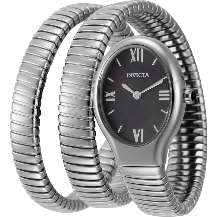 Invicta Mayamar Quartz Black Mother Of Pearl Dial Ladies Watch 44500 In Black / Mother Of Pearl