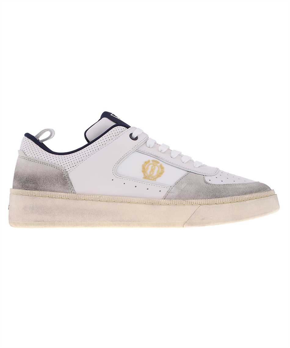 Bally Men's Riweira Leather Low-top Sneakers In Dustywhite/midnight