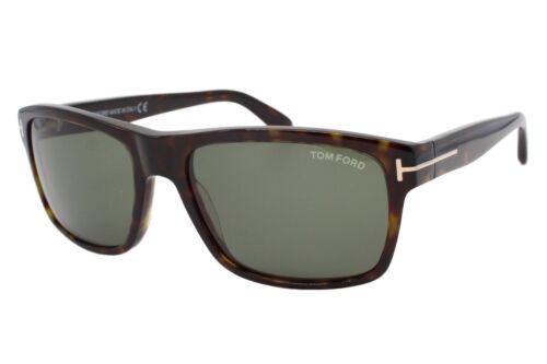 TOM FORD TOM FORD AUGUST GREEN RECTANGULAR MENS SUNGLASSES FT0678 52N 58