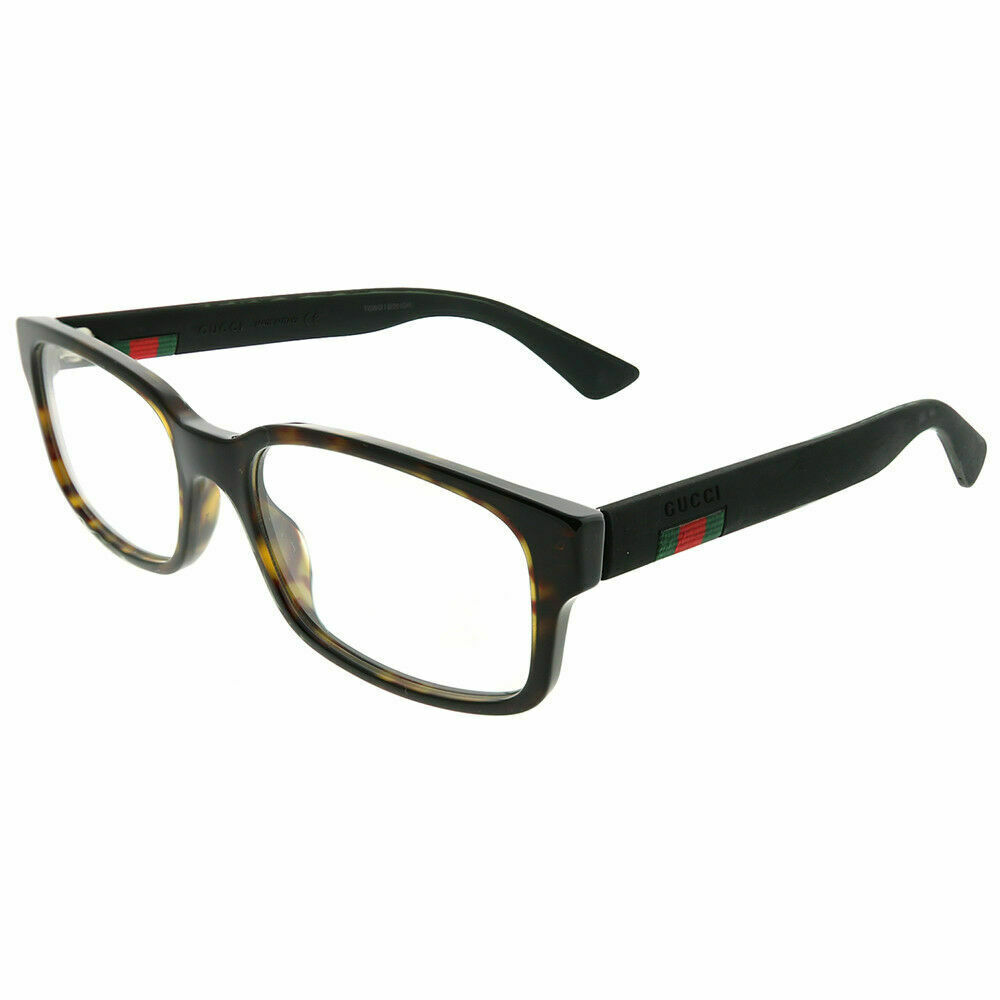 Gucci Demo Rectangular Unisex Eyeglasses Gg0012o-002 54 In N,a