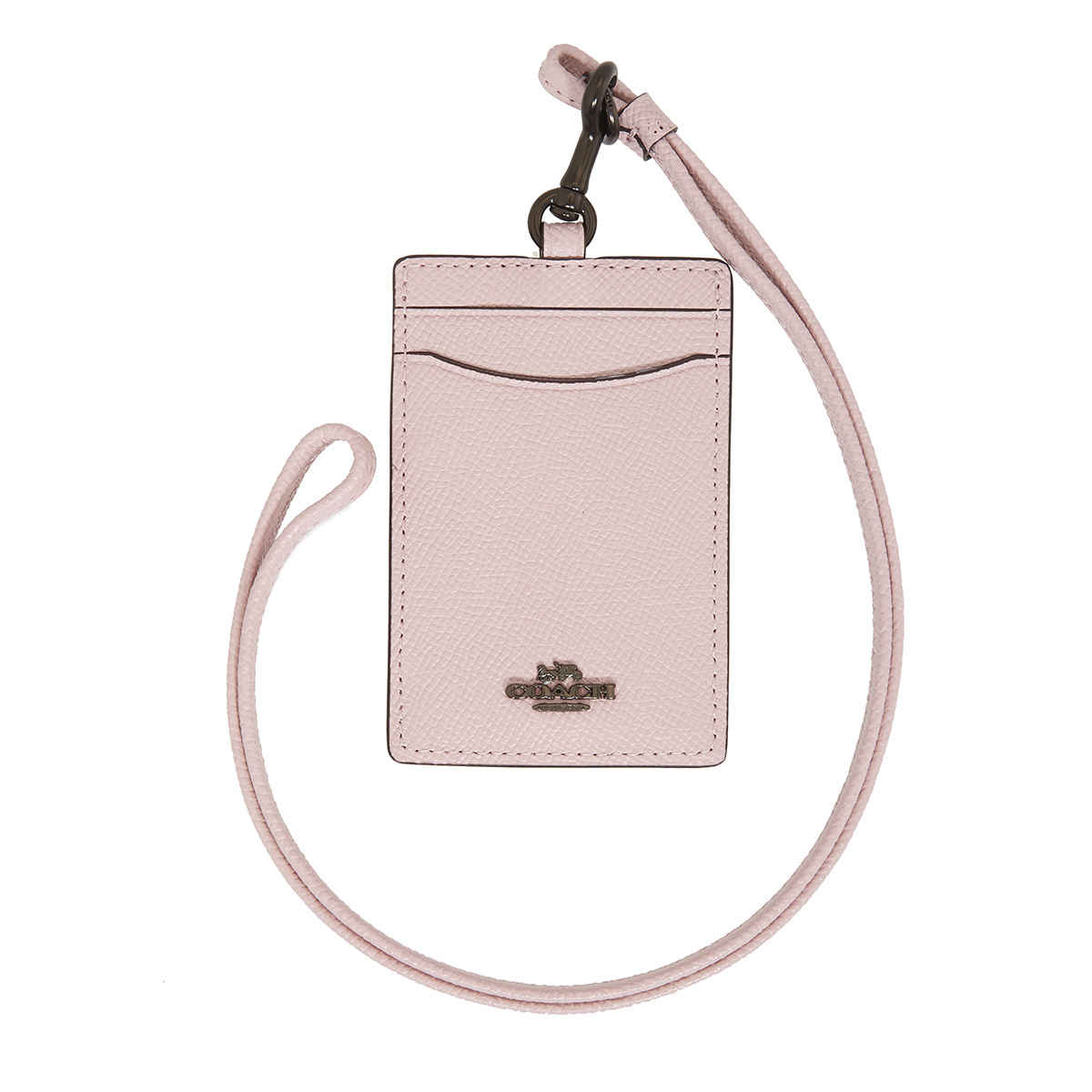 COACH LADIES ID LANYARD IN PINK LEATHER