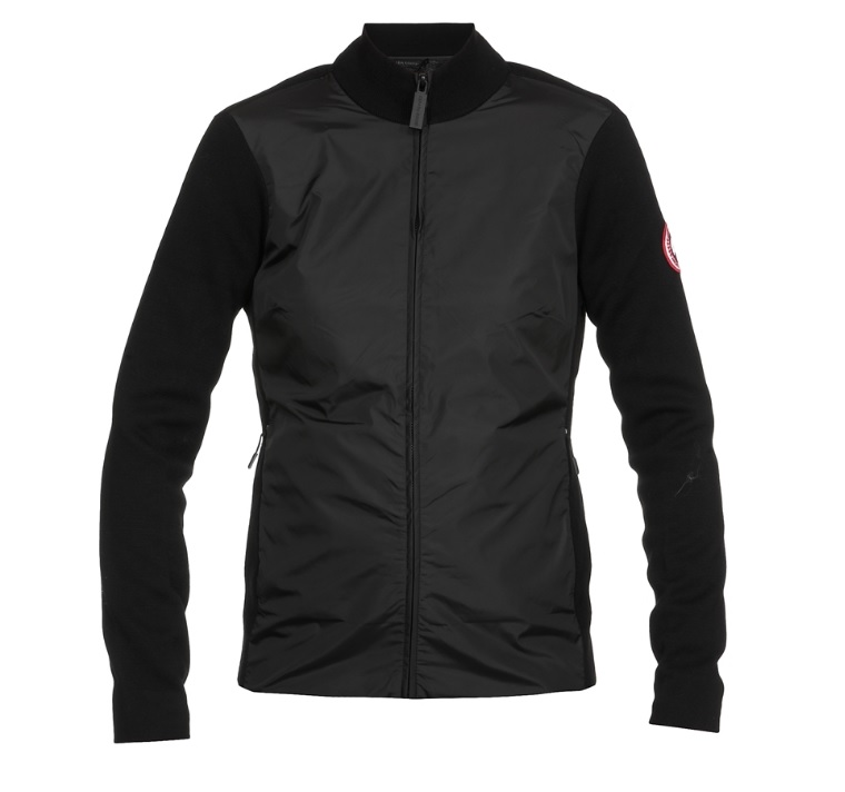 Canada Goose Windbridge Zip-up Nylon Sweatshirt In Black