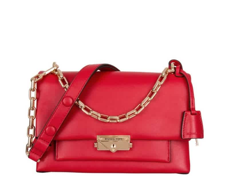 Michael Kors Ladies Cece Medium Shoulder Bag In Red ModeSens
