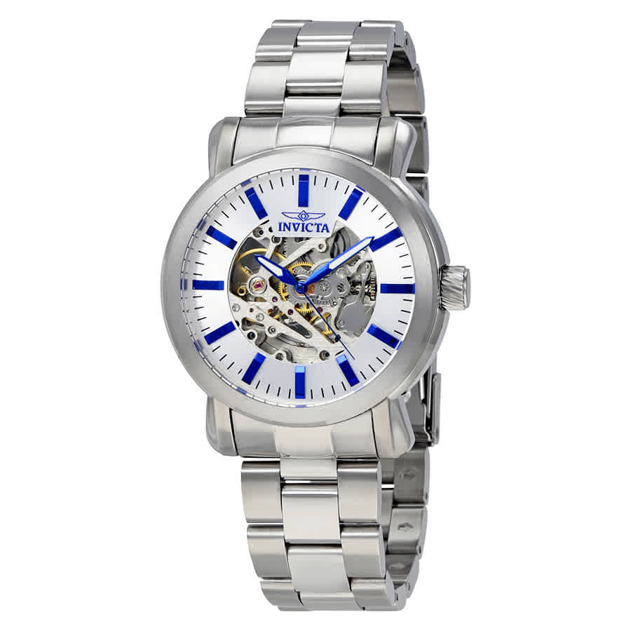 INVICTA VINTAGE OBJET D ART AUTOMATIC SILVER DIAL MENS WATCH 22573