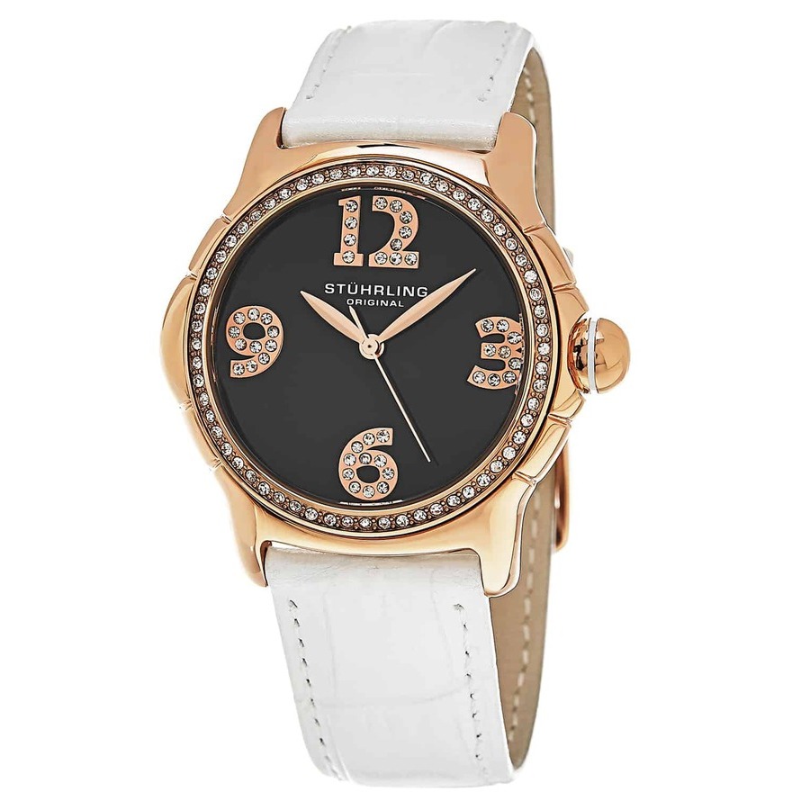 Stuhrling Original Vogue Grey Dial Ladies Watch M15346 In Gold Tone / Grey / Rose / Rose Gold Tone / White