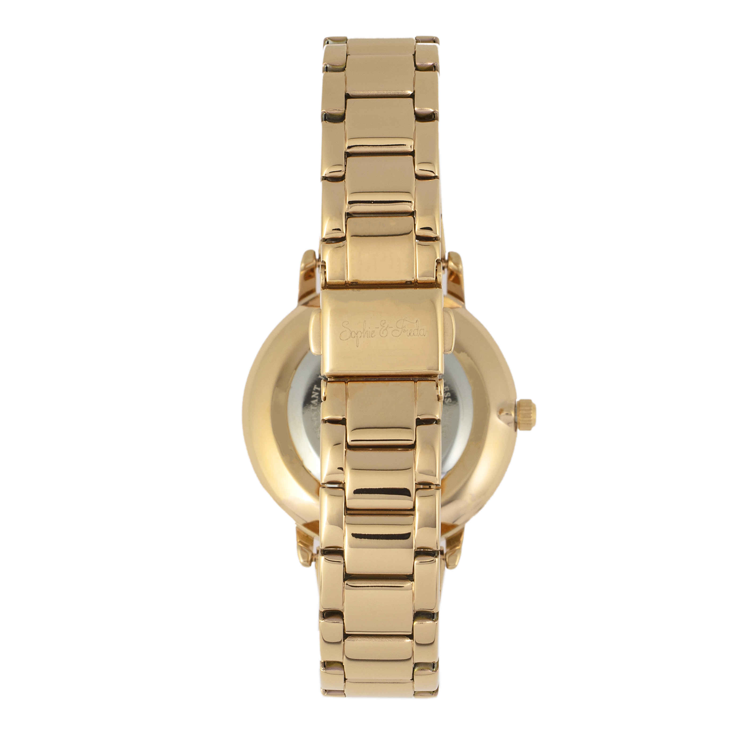 Shop Sophie And Freda Breckenridge Quartz Gold Dial Ladies Watch Sf4702 In Gold / Gold Tone