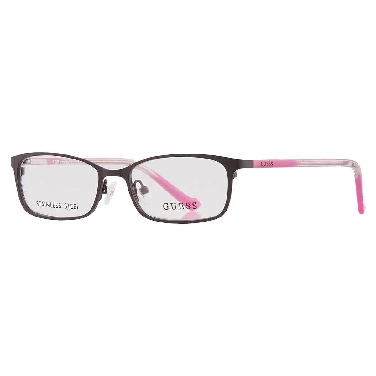Shop Guess Demo Square Unisex Eyeglasses Gu9155-3 005 48 In Black