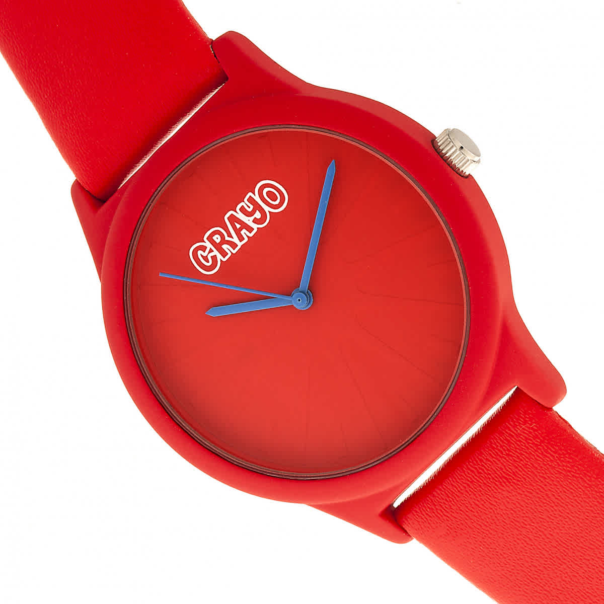 Shop Crayo Splat Quartz Red Dial Watch Cracr5303 In Red   / Blue
