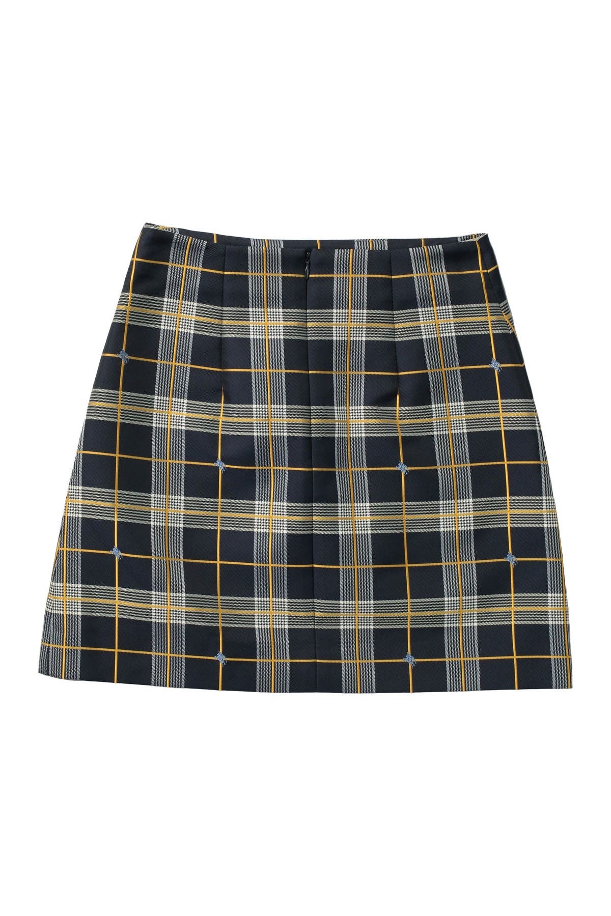 BURBERRY LADIES NAVY CHECK MINI SKIRT
