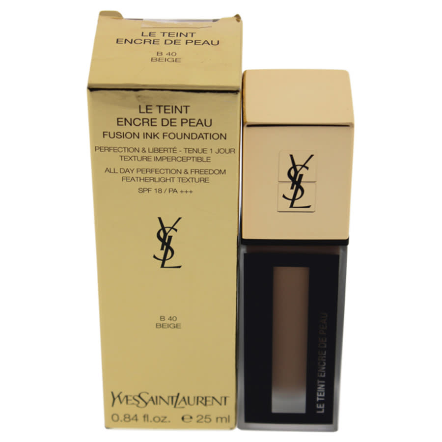 Saint Laurent Fusion Ink Foundation Spf 18 - B40 Beige By Yves  For Women - 0.84 oz Foundation