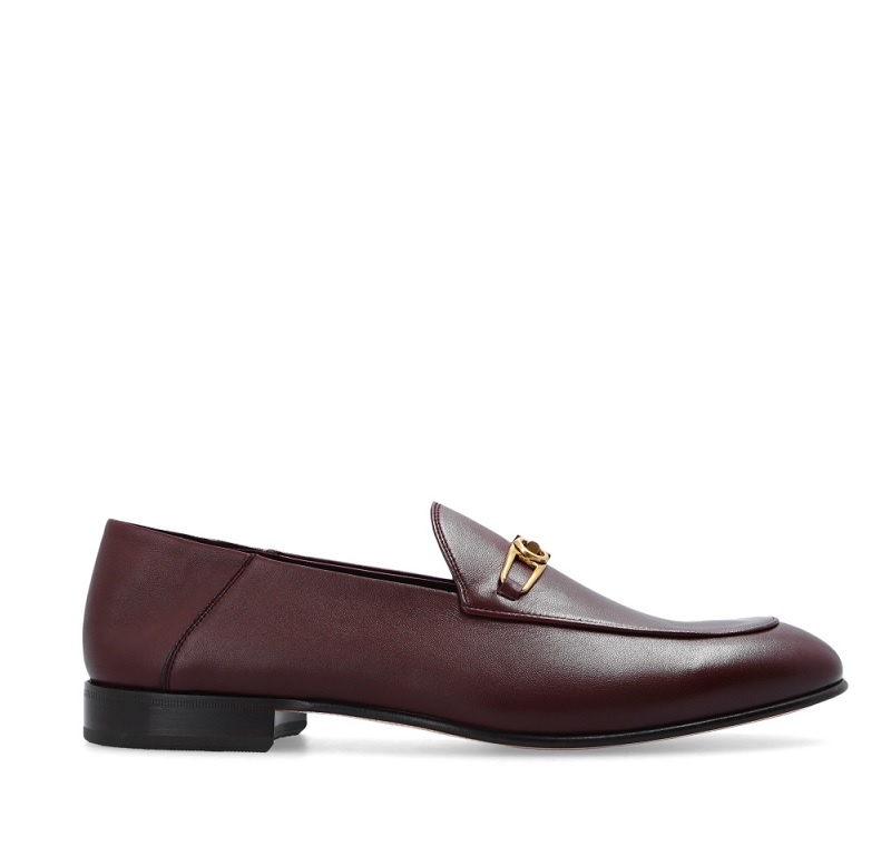 Ferragamo Melbourne Gancini-buckle Loafers In Nebbiolo