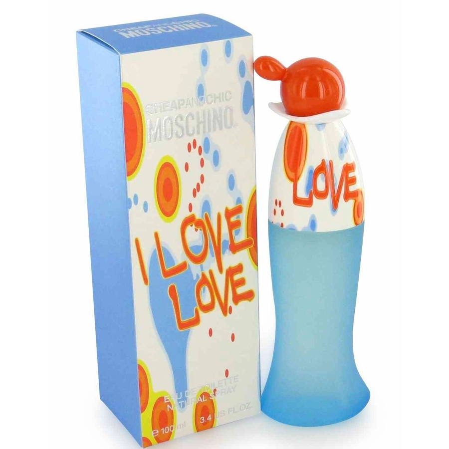 Moschino I Love Love By  Edt Spray 3.3 oz ((100 Ml) In Red