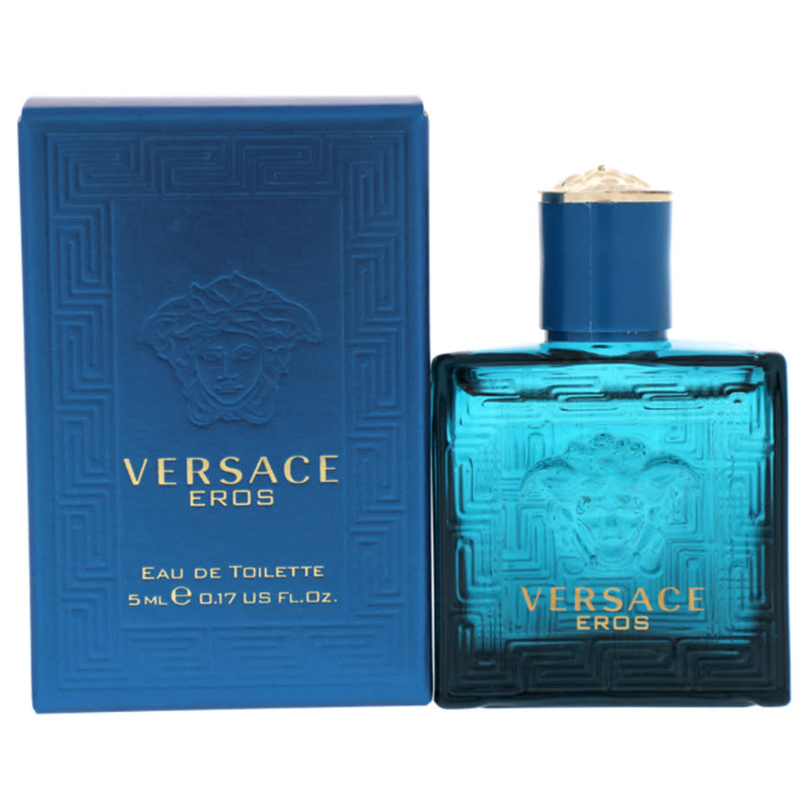 Versace Eros / Edt Mini 0.17 oz (5.0 Ml) (m) In Green / Lemon