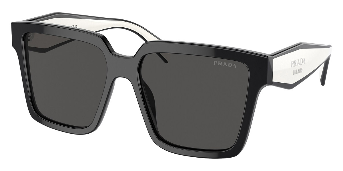Prada Oversized Square Women's Sunglasses, Pr 24zs In Black / Dark / Grey
