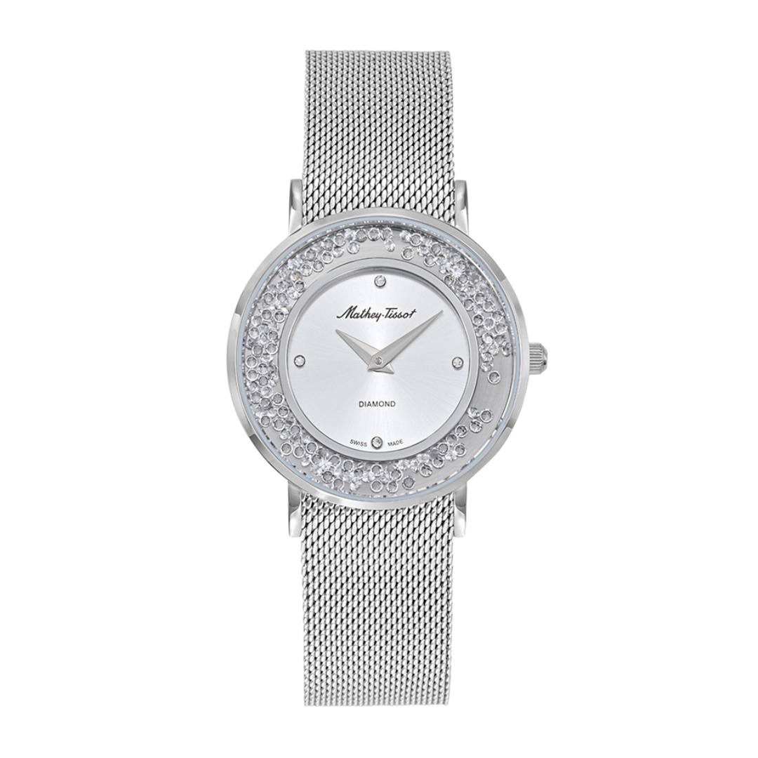 Mathey-tissot Electra Quartz Diamond Silver Dial Ladies Watch D983sai