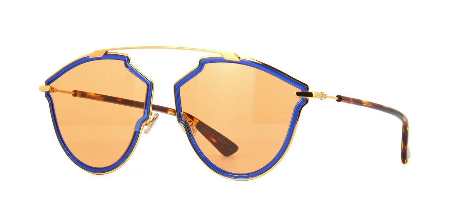 Dior Orange Aviator Sunglasses Sorealrise 0ky2 W7 58 In Blue,gold Tone,orange