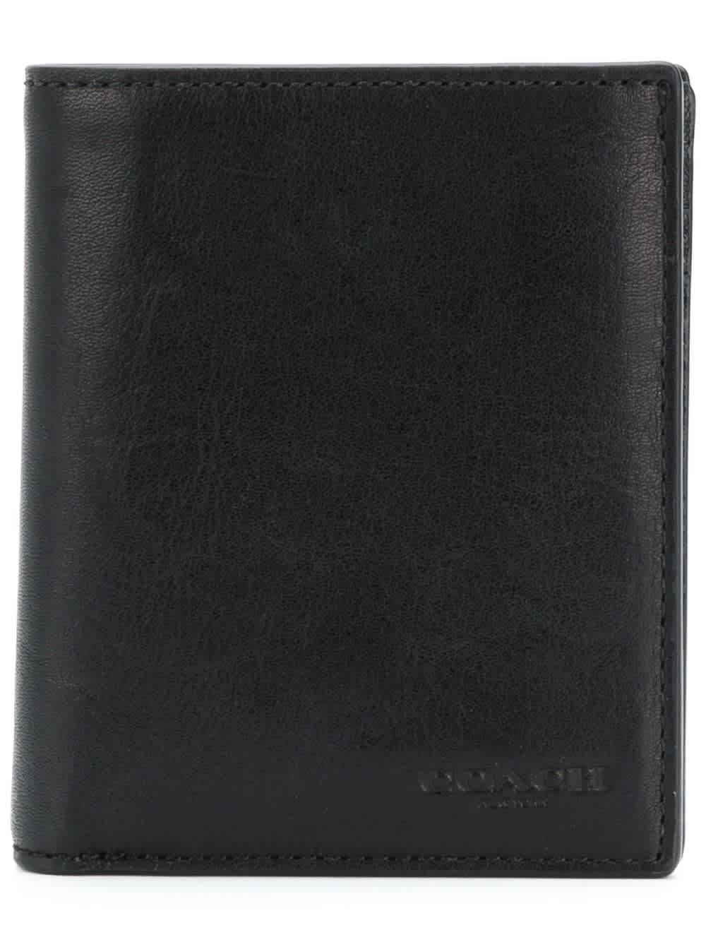 Coach Black Mens Slim Coin Wallet