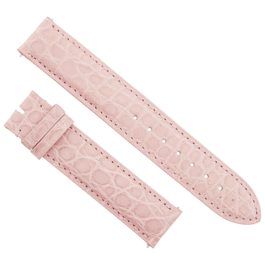 Hadley Roma 18 Mm Matte Pink Alligator Leather Strap