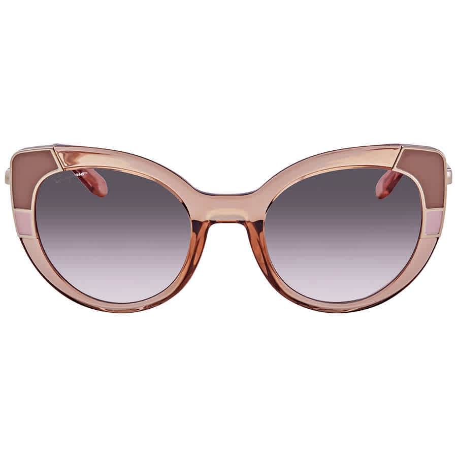 FERRAGAMO FERRAGAMO LADIES CRYSTAL NUDE CAT EYE SUNGLASSES SF890S 290 52
