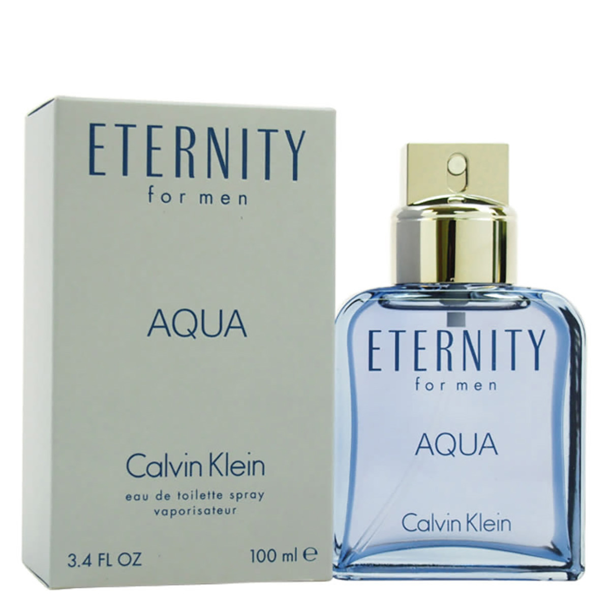 Calvin Klein Eternity Aqua /  Edt Spray 3.3 oz (m) In Blue,green,white